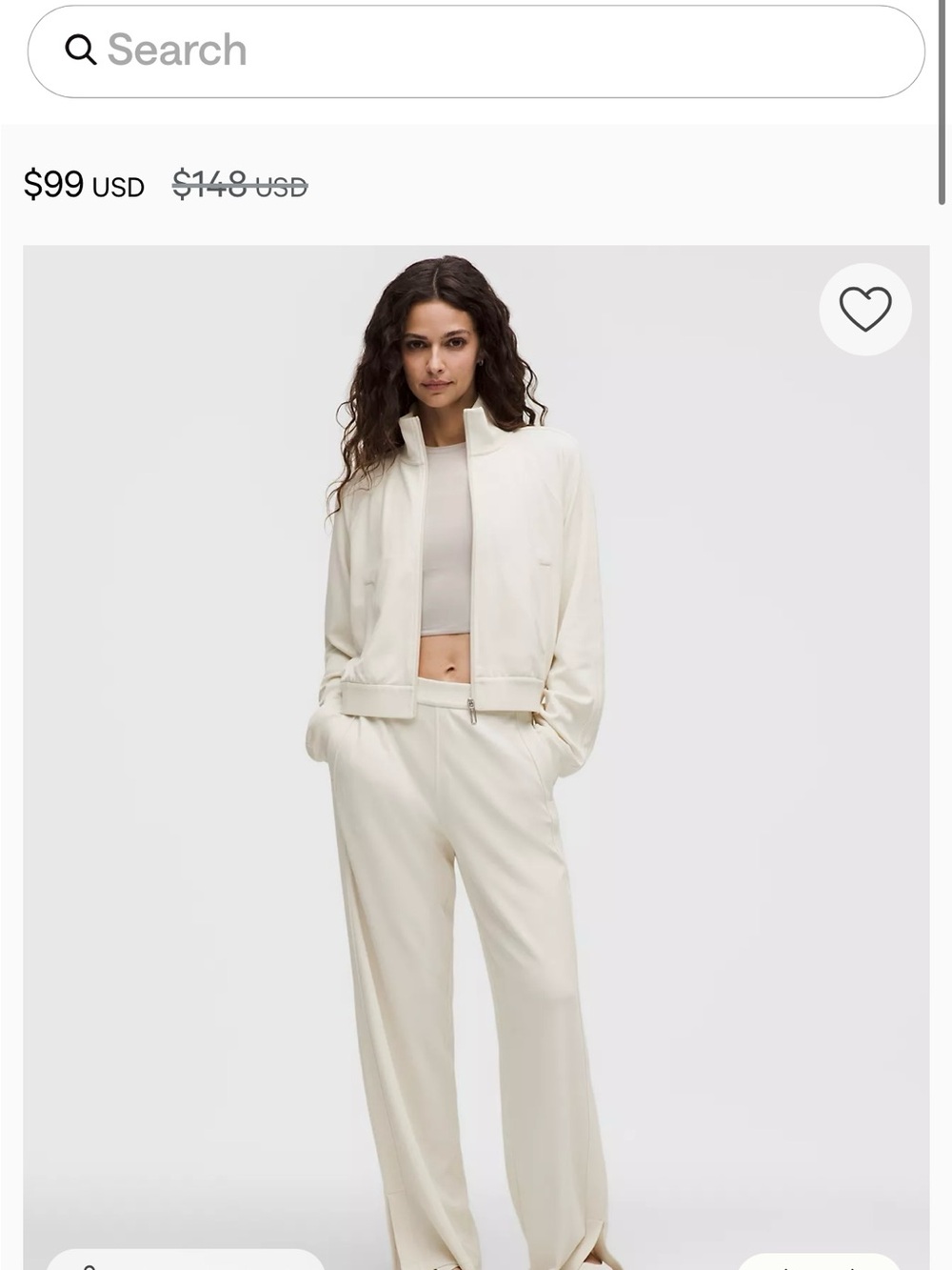 Lululemon Softstreme High-Rise Wide-Leg Pique Pant